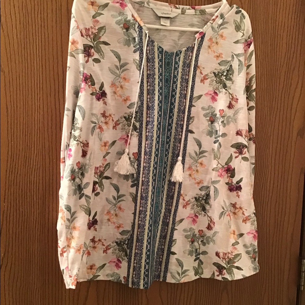 Floral CJBanks top size 1x